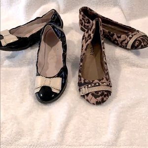 Girls Size 2 Bundle of 2 pairs of Ballet Flats. One Naturino & One Report. EUC